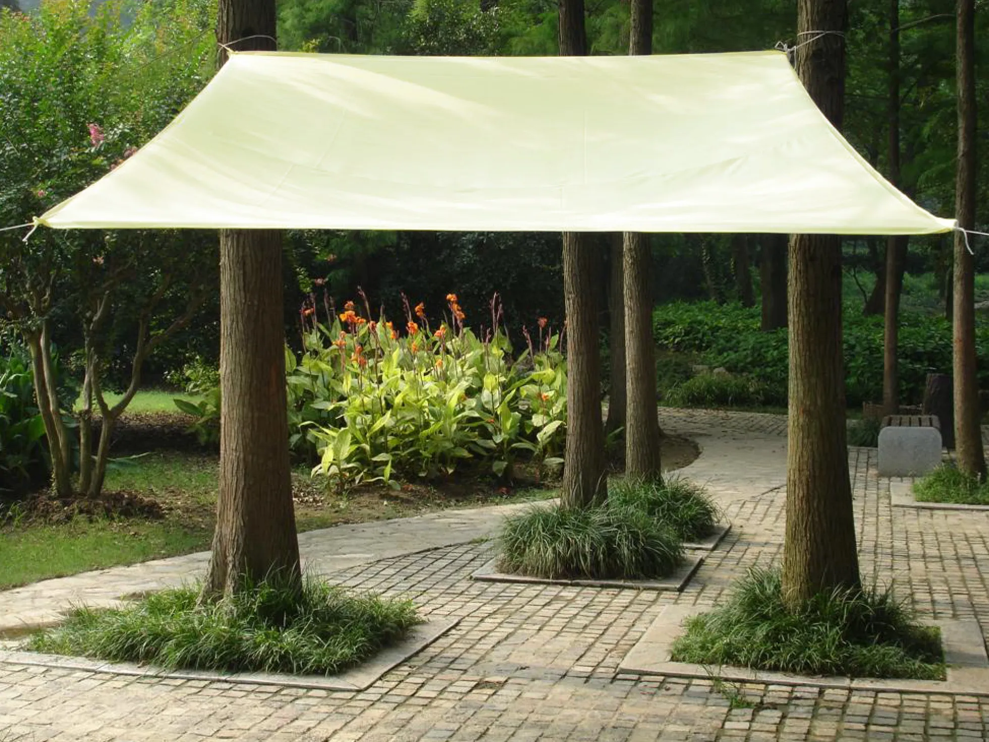 Solsejl creme PRO 3x6m