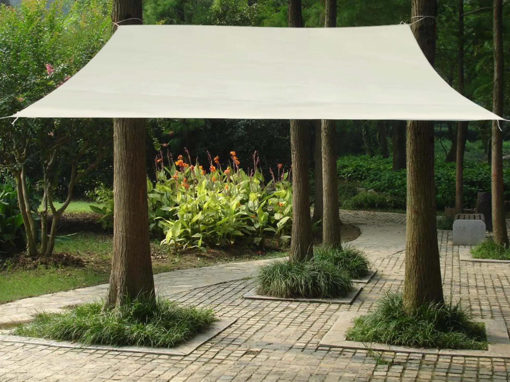 Solsejl creme PRO 4x6m