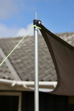 Solsejl grå LUX 5x5x5m