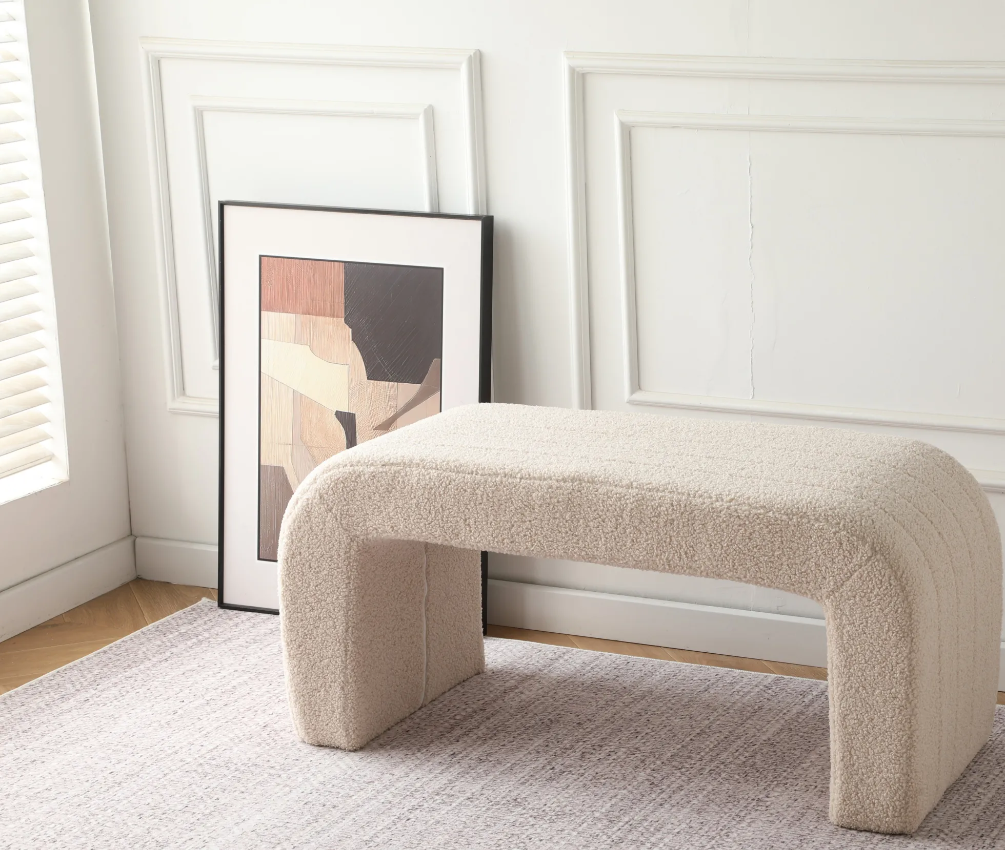Stella teddystof beige