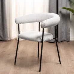 Terni eg smoked/Mia fløjl hvid