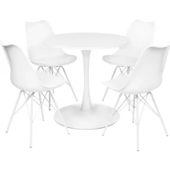 Verona 100x100x76cm hvid/hvid