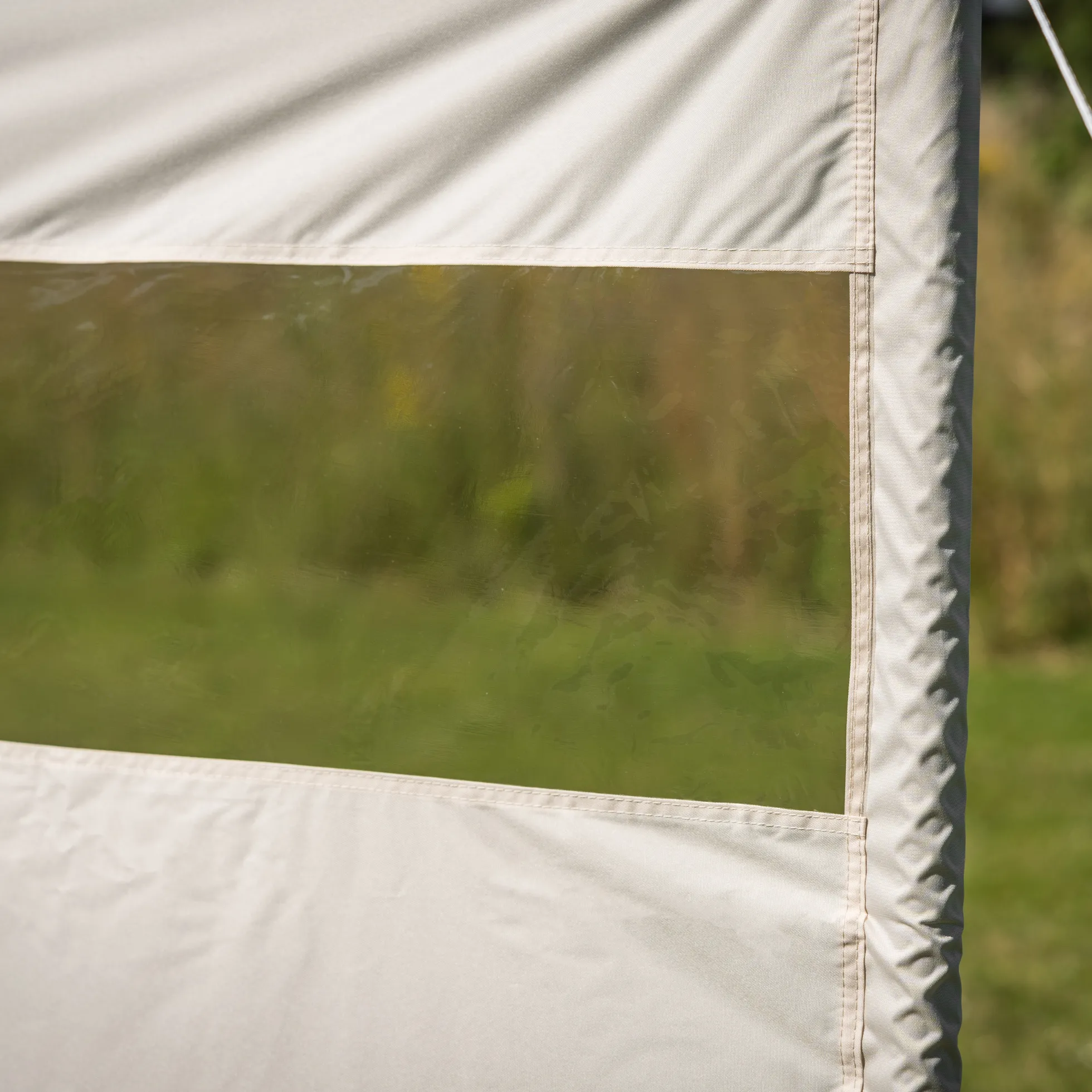Vindsejl creme med vindue 500x140cm