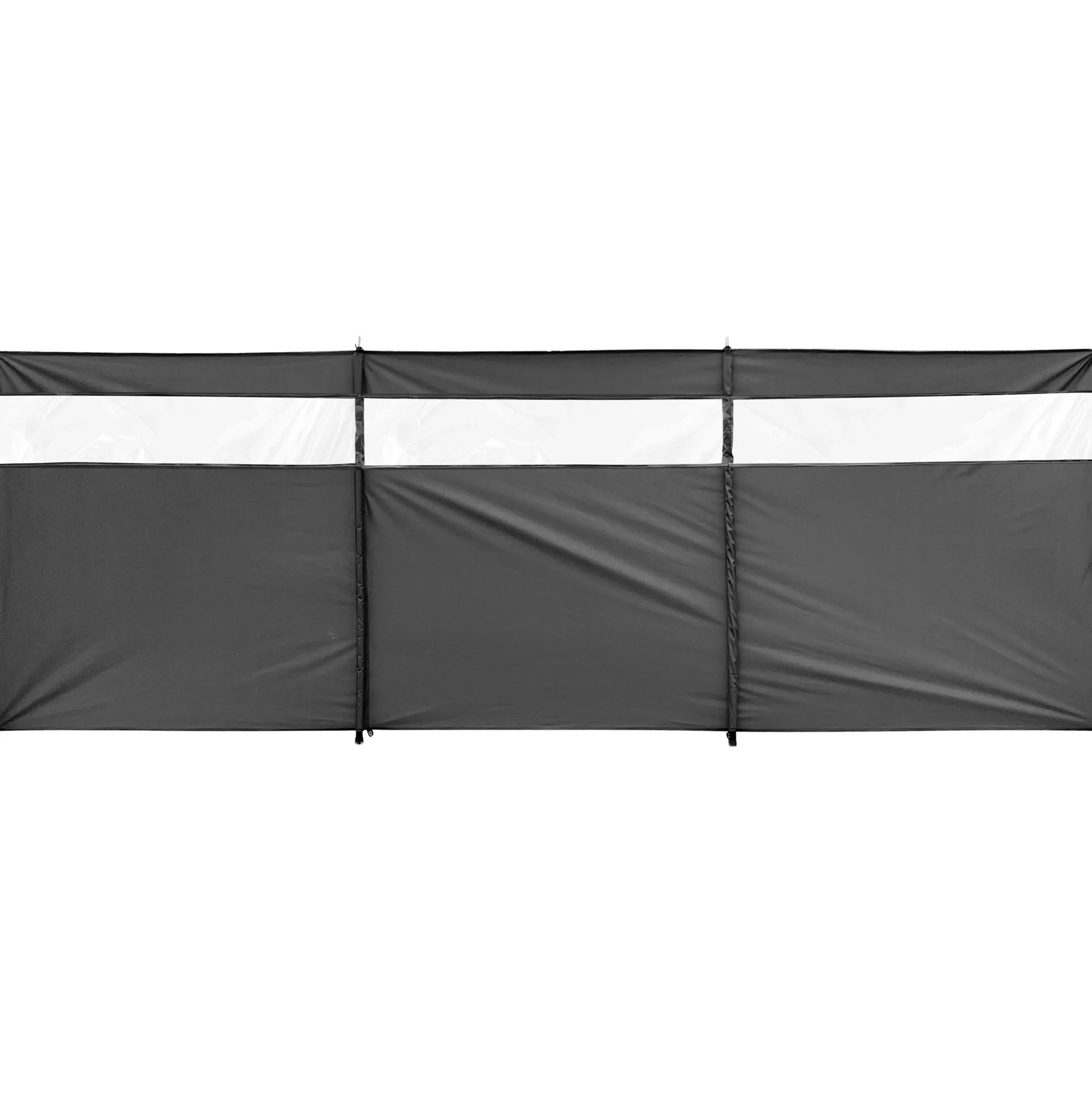 Vindsejl grå med vindue 400x140cm