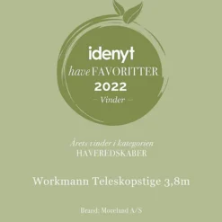 Workmann teleskopstige 3,8m sølv