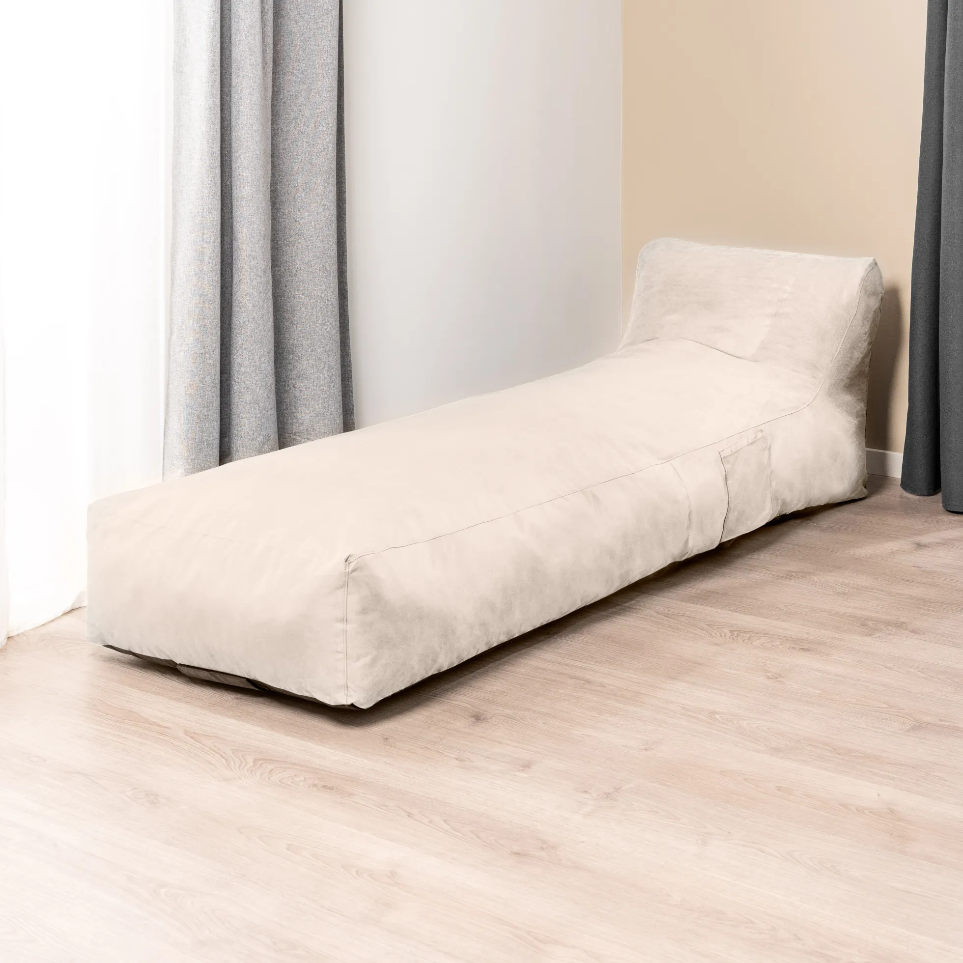 XL lounge sækkestol creme