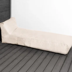 XL lounge sækkestol creme