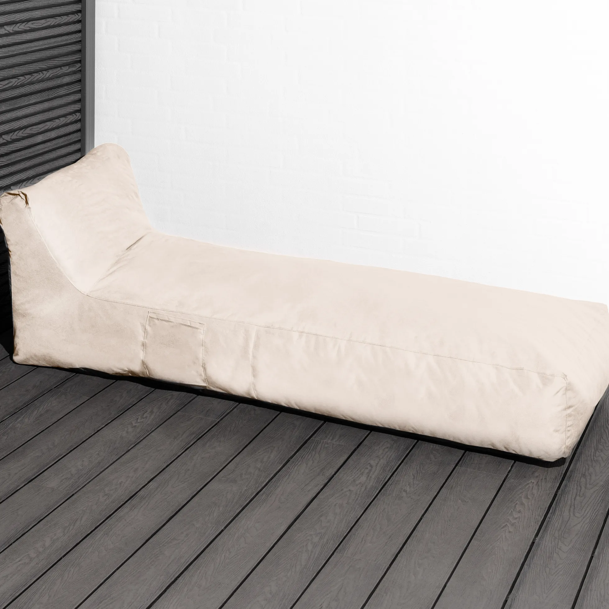 XL lounge sækkestol creme